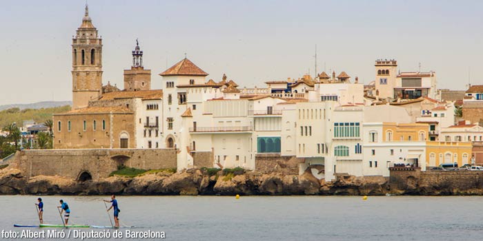<p>Sitges. Punta de Sant Sebastià</p>